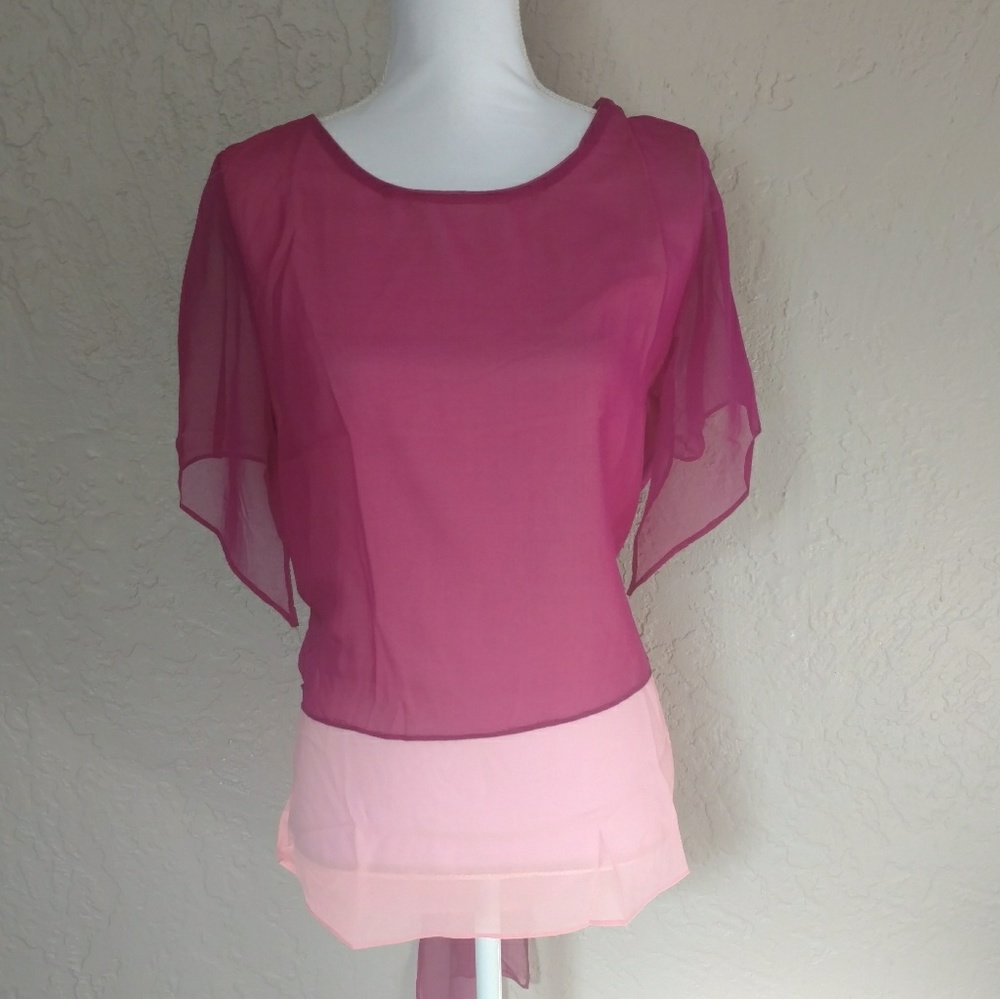 Umgee Open Back Tie Back shirt Top - Picture 5 of 7